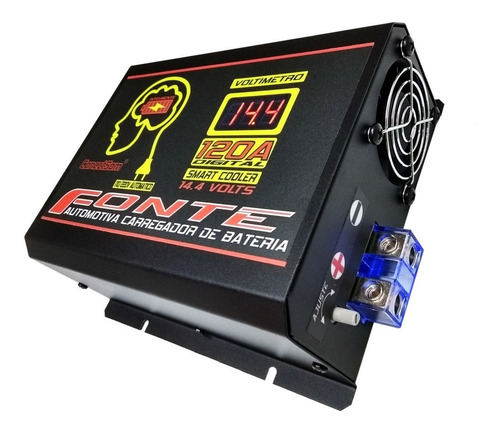 Imagem 2 de 4 de Fonte Automotiva 120 Amperes Inteligente P/caixa Bob Bivolt
