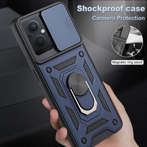 Funda Multifunción Para Oppo Reno 8z Con Película De Cristal