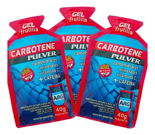 Gel Energetico Pulver Carbotene X Unidad Sobre C/ Cafeina 