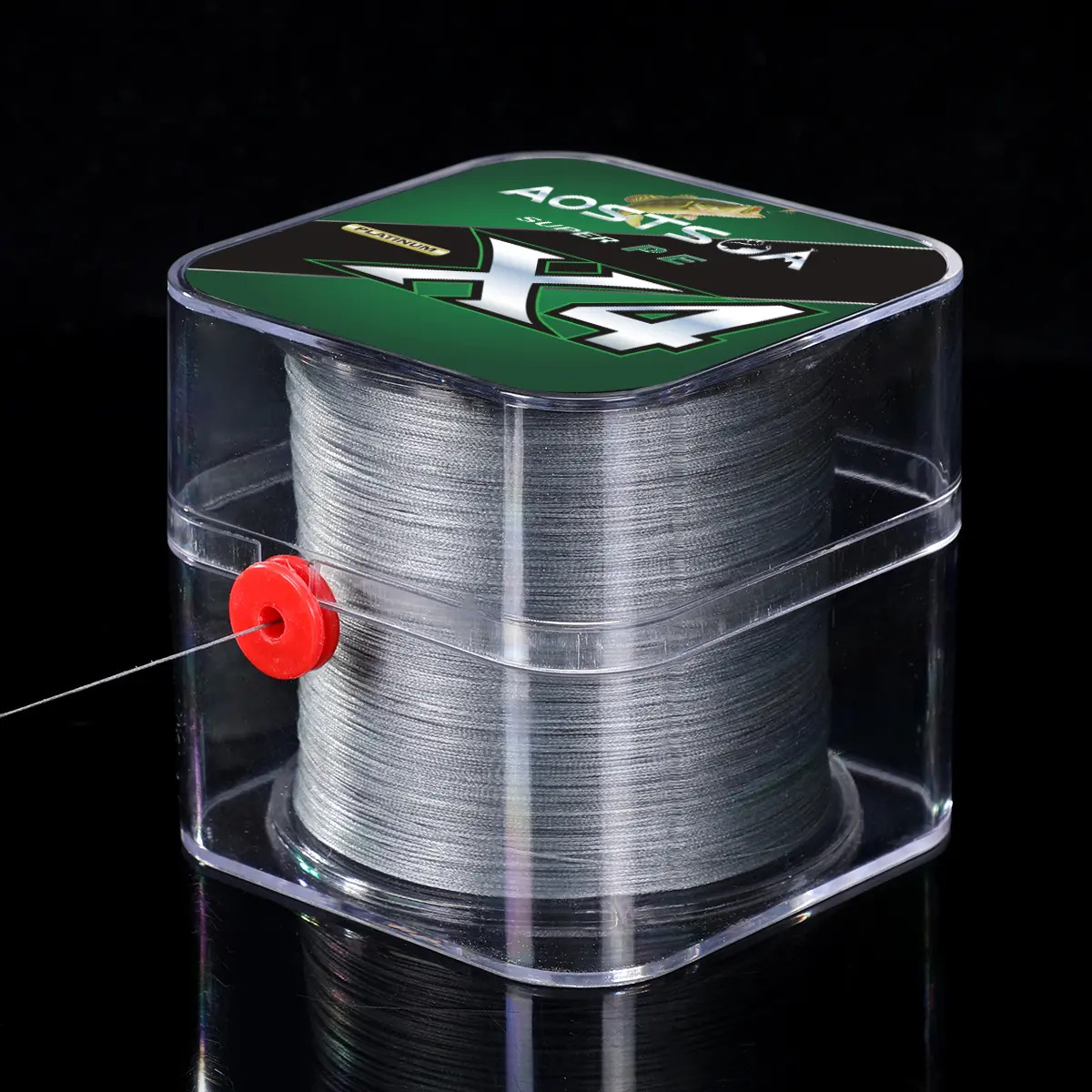 Linha De Pesca Multifilamento 300metro Pe 4 Fios Supertração Cor Cinza-0.50mm-38kg-8.0