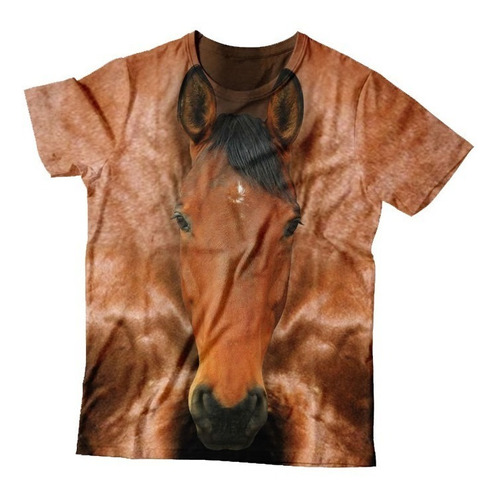 Camiseta 3d Estampa Total De Animais - Cavalo (sublimação)