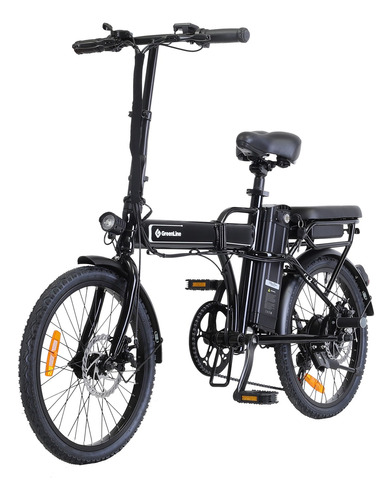 Bicicleta Electrica Plegable Litio Extraíble Fl2 Negro