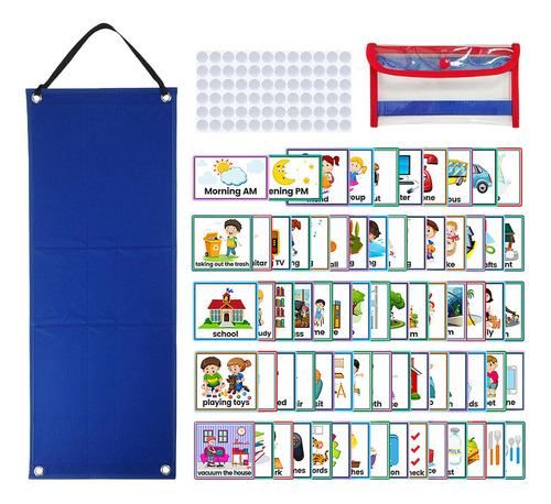 Calendario Visual Para Niños, 70 Uds., Tarjetas Visuales