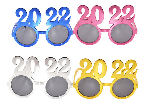 Gafas De Estilo Para Modelar Año Nuevo 2022, 4 Unidades