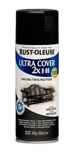 Aerosol Rust Oleum Metal Protection Negro 340 Gr Satinado