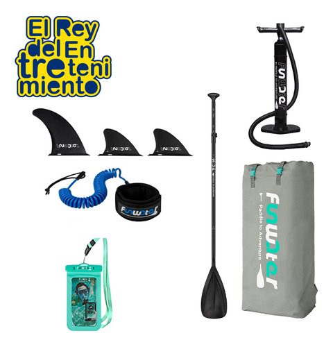 Imagen 4 de 7 de Tabla Inflable Stand Up Paddle 3.20m Surf Kayak +remo El Rey