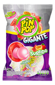 Chupeta Pin Pop Bumba Gigante Surtida X Und 23g