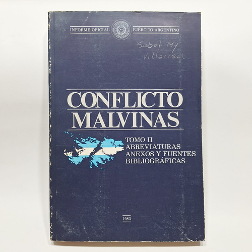 Antiguo Libro Conflicto Malvinas 1983 Tomo I I Le913