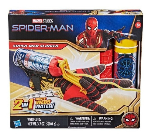 Lanzador De Telaraña Spiderman 2 En 1  Lanza Telaraña O Agua