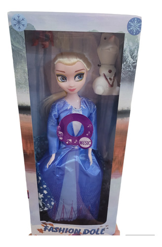 Brinquedo Boneca Frozen Elsa Musical Com Olaf