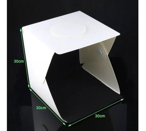 Set Estudio Fotografico Portatil 30x30x30cm Led Stock Local