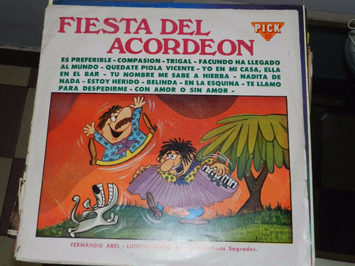 Vinilo 2247 - Fiesta Del Acordeon - Fernando Abel Microfon