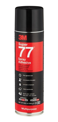 Imagen 1 de 3 de Pega Adhesivo En Spray Super 77 Multiproposito 305gr 3m