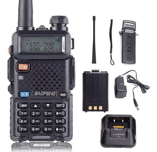 Comunicador De Radio Ht Airsoft De Doble Banda Uv-5r Fm Fone
