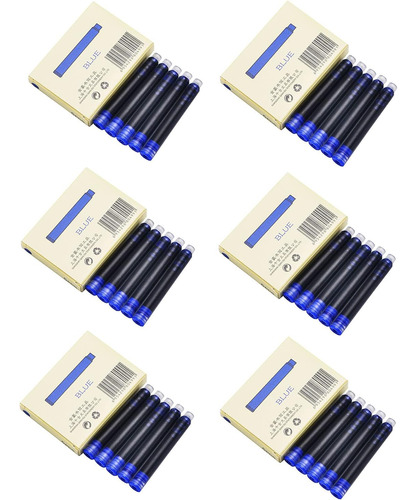 Cartuchos De Tinta Para Lapicera Jinhao Color Azul 30u.