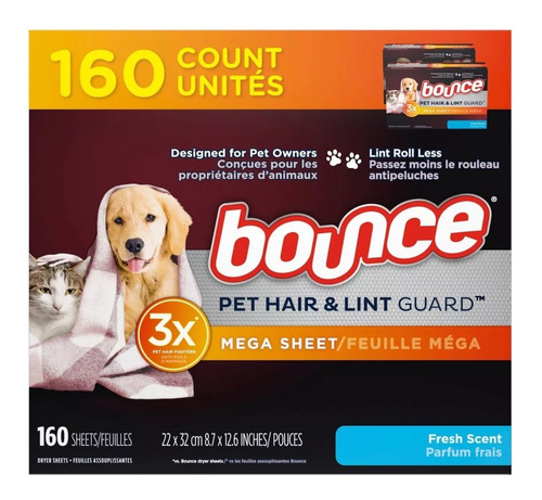 Bounce Toalla Para Secadora Fresh Scent 160ct