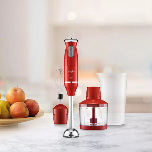 Mixer Power Inox Elgin 3 Em 1 600w Cor Vermelho 110v