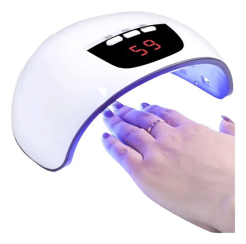 Lampara Secador Uñas Led Gel Uv 54w Usb Sensor Y Profesional