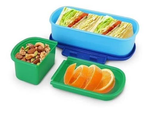 Imagem 2 de 5 de Kit Escolar Bolsa Térmica Infantil Pote Marmita Garrafa 550m