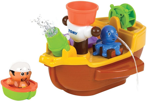 Imagen 1 de 9 de Barco Pirata Juego Para Baño Tomy Bebe Actividades 92117 Edu