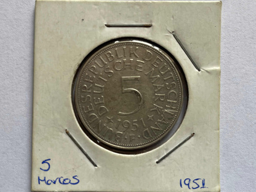 Moneda 5 Marcos Alemania 1951