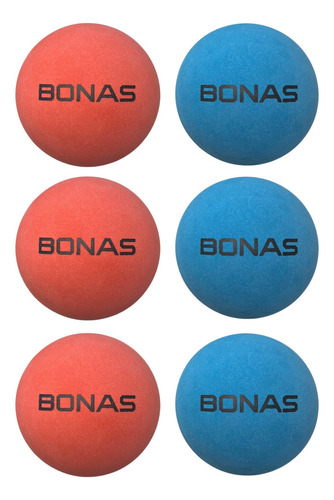 6 Bolinha Semi Profissional Borracha N3 Frescobol