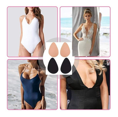 Imagen 5 de 10 de Combo Corpiño Invisible Adhesivo Gota + Boob Tape, Les Loles