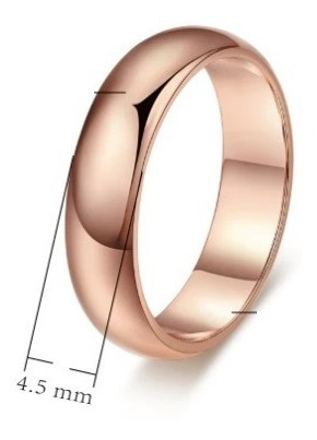Imagen 3 de 9 de Anillo Compromiso Argolla Clásica Rose Gold Boda Regalo