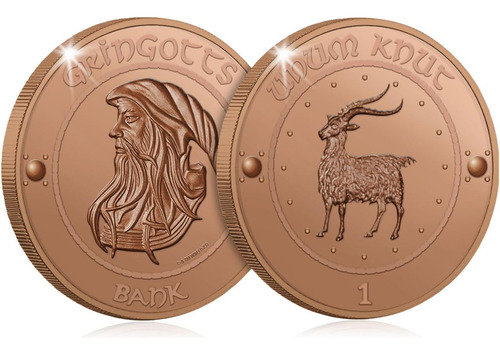 Banco Mágico De Gringotts De Harry Potter Con 3 Monedas