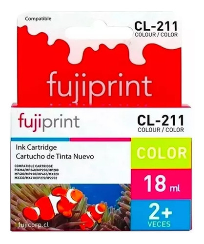 Cartucho Compatible Con Canon Cl-211 Color