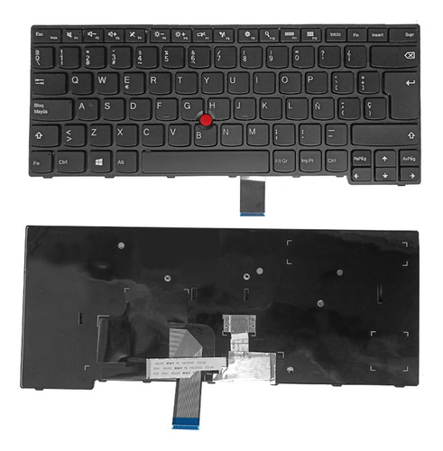 Teclados para notebooks e netbooks Lenovo ThinkPad E470 cor Preto Espanhol América Latina