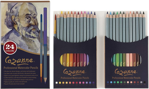 Lapices Acuarelas De Colores Cezanne Artista 24-pack