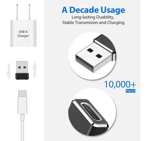 Adaptador Usb C Hembra A Usb A Macho, 4 Unidades Para Carga