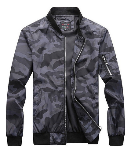 Chamarra Bomber Para Hombre Abrigo Deportivo Casual