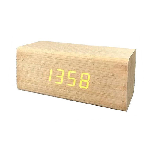 Daza 1315 Reloj Despertador Diseño Ecologico Simil Madera