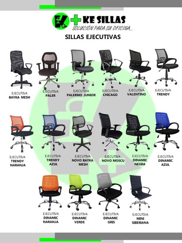 Silla Ejecutiva Ergonomica Novo Bayka En Tela Negra