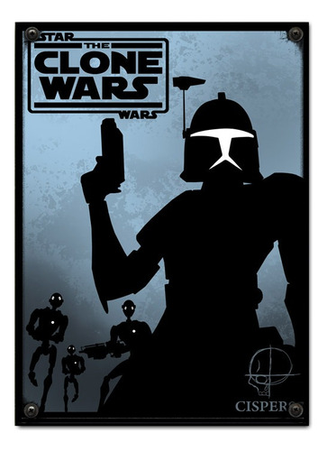 #578 - Cuadro Vintage 21 X 29 Cm / Star Wars Poster No Chapa