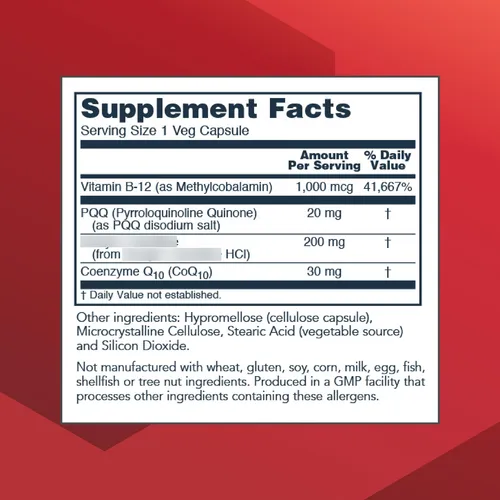 Complejo Pqq Para Salud Mitocondrial Con Coq10 L Carnitina Y