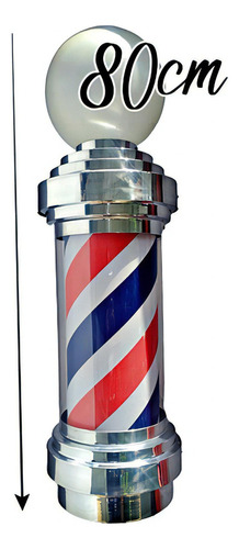 Barber Pole Giratório 80cm Tamanho Big Voltagem Bivolt