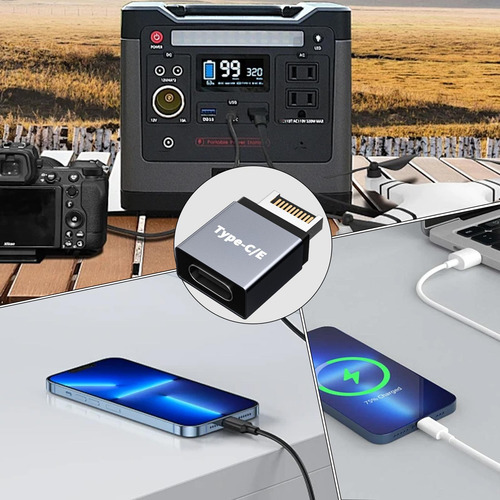 Adaptador De Extensión Tipo E Adaptador Usb Tipo E Adaptador