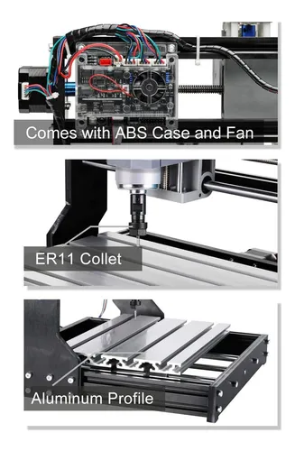 Kit Enrutador Cnc 3 Ejes Para Corte Grabado Fresado 30 X 18