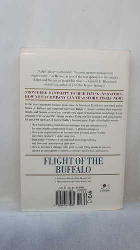 Livro Flight Of The Buffalo - James A. Belasco And Ralph C. Stayer - Editora Warner Books (Usado)