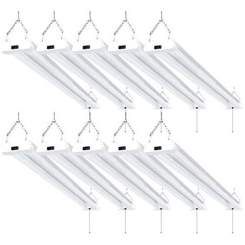 Paquete De 10 Luces Led Para Taller De Utilidad, 4 Pies...