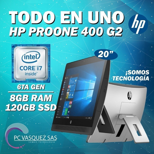 Computadora All In One Hp  I7-6ta Generacion Pro One 400 G2