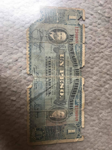 Billete De 1 Peso 1914 Serie A