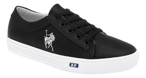 Tenis Mujer Casual American Polo 2316 Color Negro