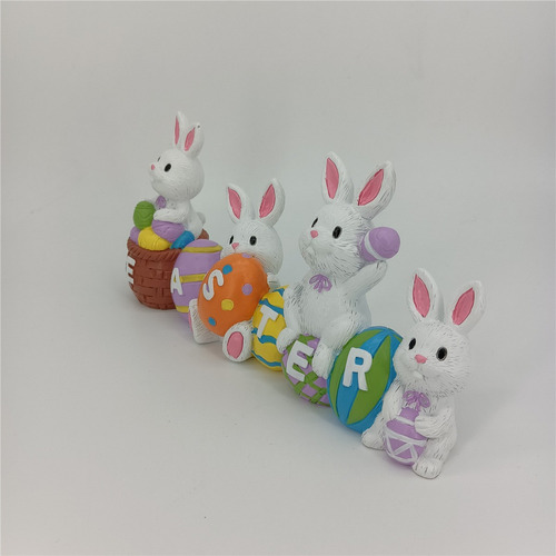 Estatua De Conejo De Pascua Para Estudio De Escritorio Sculp