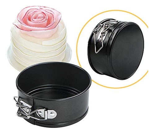 Set De 2 Moldes Desmontables Para Cheesecake De 4.3puLG,