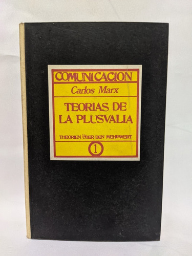 Teorias De La Plusvalia 1, Carlos Marx. 