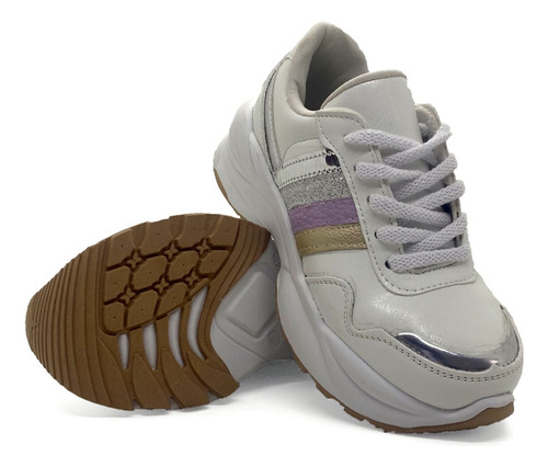Zapatilla Urbana Nena Liviana Plataforma Niñas Nueva Kw